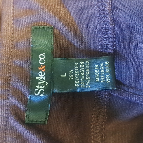 Style & Co Comfort Waist Mid Rise Skirt Large Rhone - Picture 6 of 8